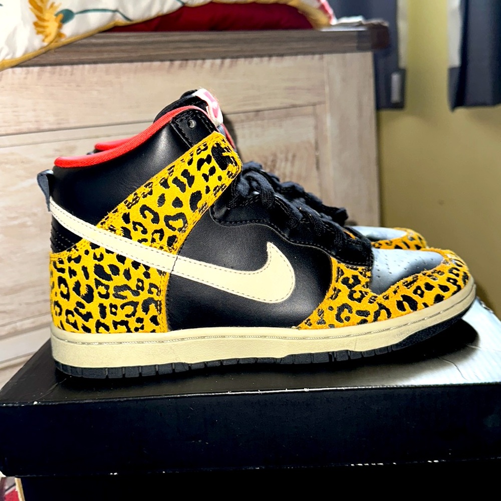 Rare 2012 Wmns Dunk High Skinny 'Leopard' 6.5 W